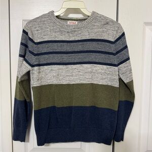 Cat & Jack Boy’s Crewneck Sweater - Gray, Olive, and Navy